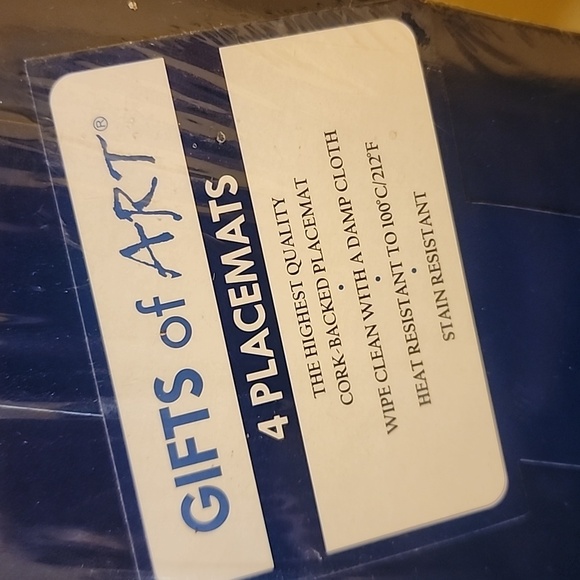 Christmas cork-backed placemat 16" L X 10.5" W - Picture 3 of 6